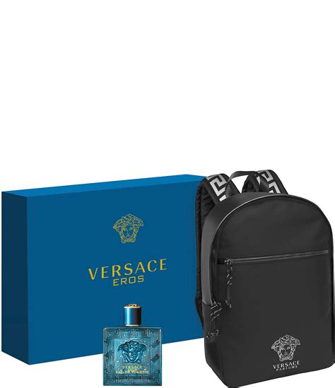 versace men's sampler set|Versace gift set with backpack.